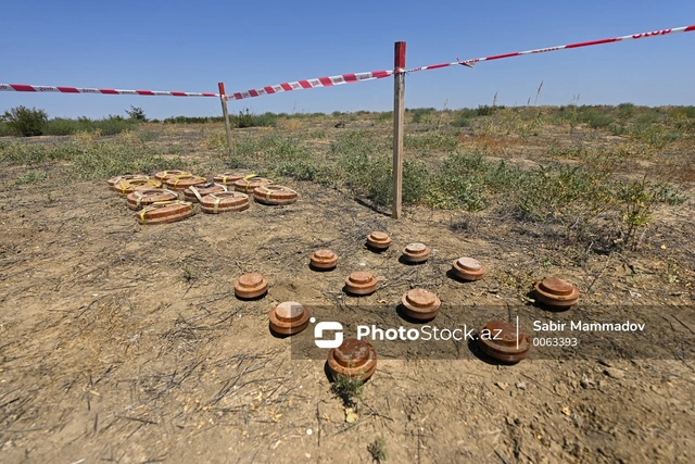 В возвращенных Азербайджану селах Газаха обнаружено множество мин