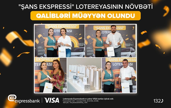 "Expressbank" "VISA" kart istifadəçilərinə hədiyyələr təqdim olundu