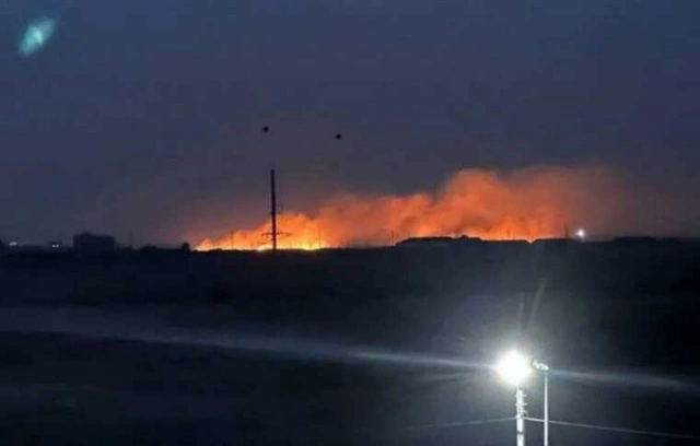 В Волгоградской области после атаки БПЛА возник пожар на военном объекте