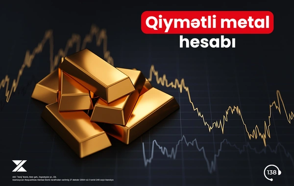 "Xalq Bank"da qiymətli metal hesabı