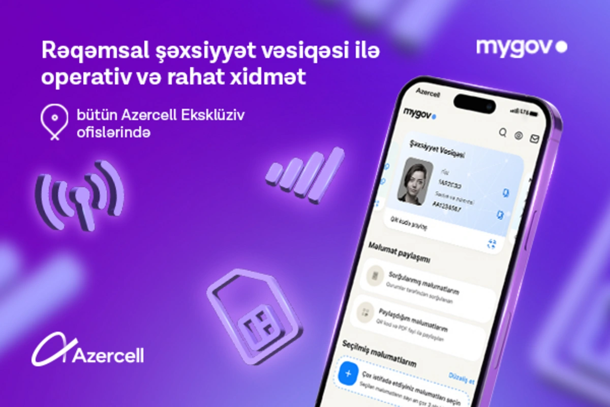 "Azercell"in ofislərində rəqəmsal şəxsiyyət vəsiqəsinin tanınması təmin edilib