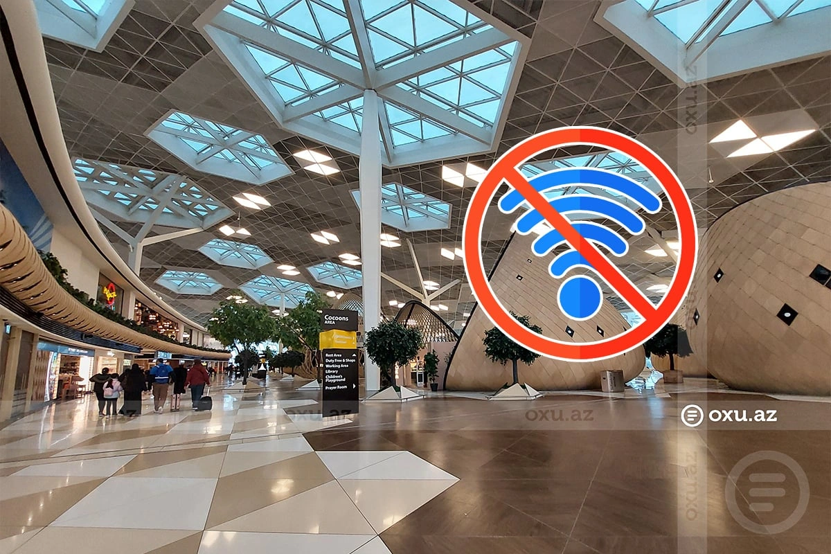 Heydər Əliyev Beynəlxalq Aeroportunda ödənişsiz "WiFi" ləğv olunub? - RƏSMİ AÇIQLAMA