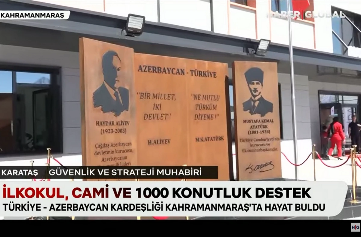 Kahramanmaraş'ta Haydar Aliyev İlkokulu açıldı