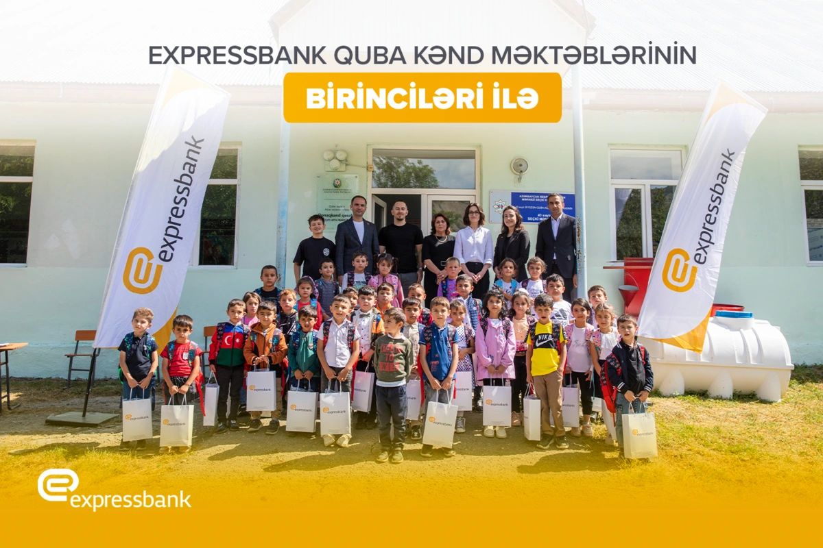 "Expressbank" ucqar kəndlərdəki birinci sinifləri sevindirdi