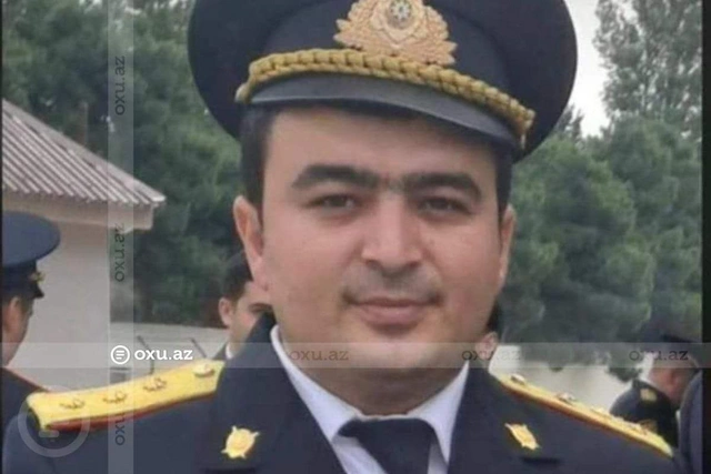 Azərbaycanda polis zabiti faciəli şəkildə öldü