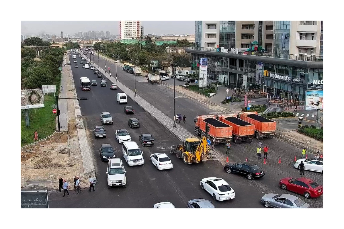 Bakının əsas prospektlərindən biri qısa müddətə bağlandı