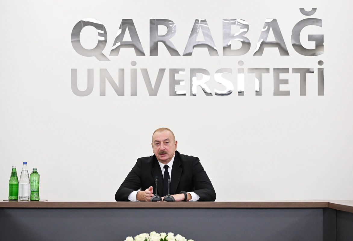 İlham Əliyev Qarabağ Universitetinin açılışında iştirak edib