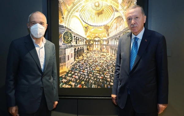 Cumhurbaşkanı Erdoğan'dan Ayasofya'ya ziyaret: "Ayasofya fotoğrafları" sergisi açık