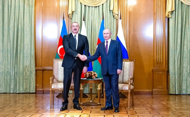 İlham Əliyev Kremldə Vladimir Putinlə danışıqlar aparır