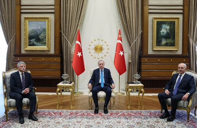 Türkiye Cumhurbaşkanı Erdoğan, Macaristan Meclis Başkanı'nı Külliye'de ağırladı