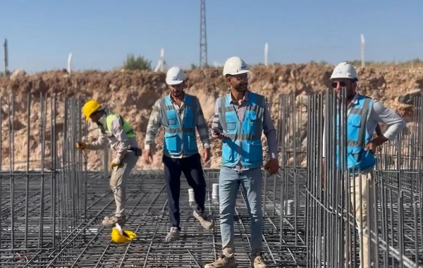 Suriye sınırında deprem konutları yükseliyor