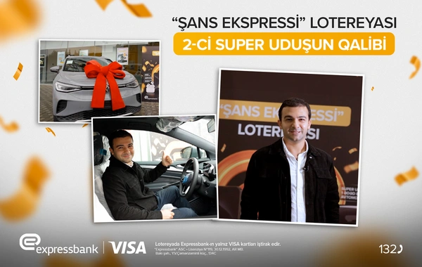 "Expressbank"ın lotereyasında ikinci avtomobil uduşu!