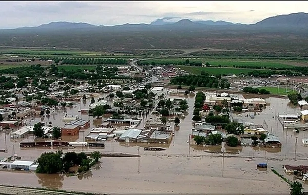 ABD'nin New Mexico eyaletinde sel meydana geldi