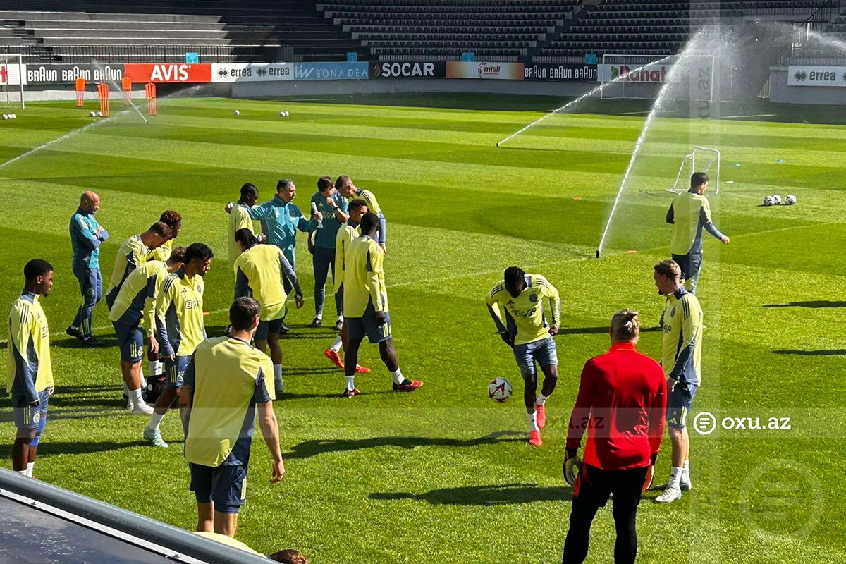 UEFA Avropa Liqası: "Ayaks" "Qarabağ"la görüşdən əvvəl son məşqinə çıxıb