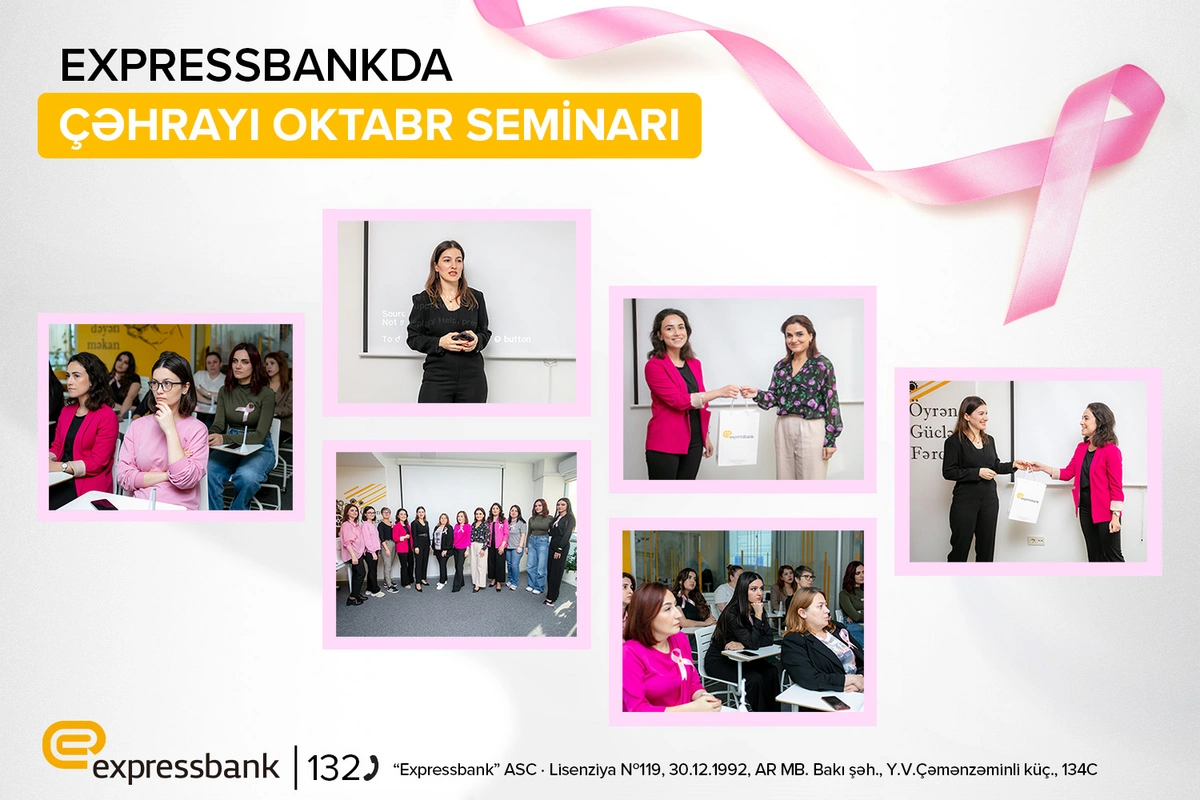 "Expressbank"da "Çəhrayı Oktyabr" seminarı keçirilib