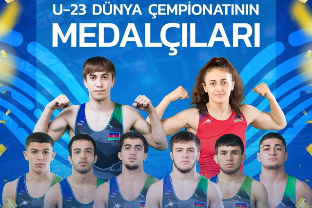 Güləşçilərimiz dünya çempionatında səkkiz medal qazandılar