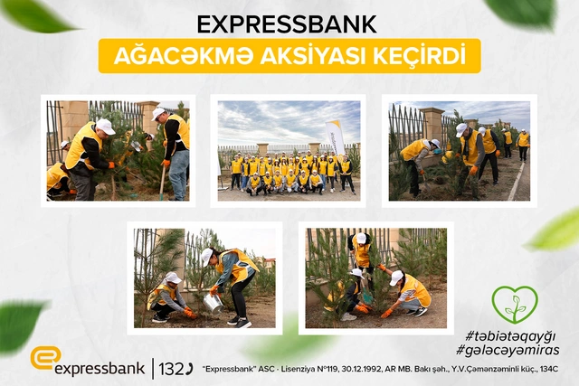 "Expressbank" silsilə ekoloji layihələr keçirir