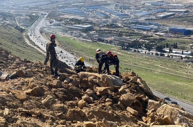 Bakı Kənar Dairəvi yolunda uçqun təhlükəsi aradan qaldırılıb