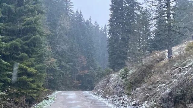 Karabük'te kar yağışı etkili oldu