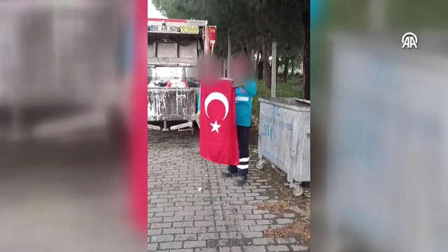 Aydın'da Türk bayrağına çirkin saldırı, vatandaşı ayağa kaldırdı