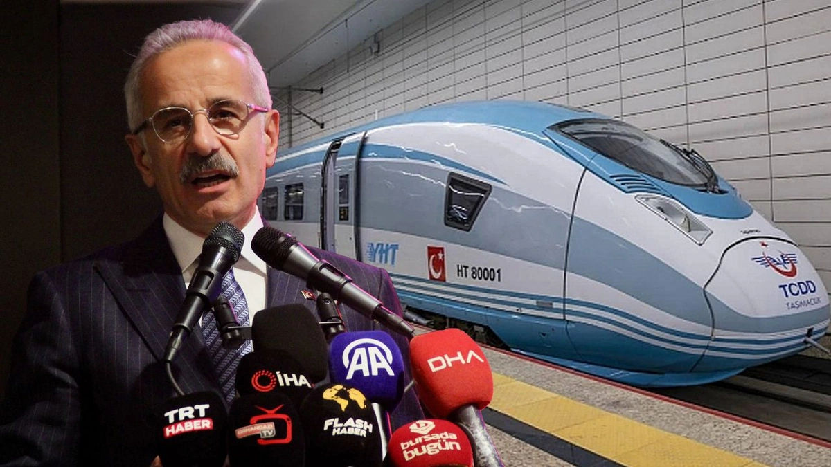 Bakan Uraloğlu Bursa hızlı treni için tarih verdi: Günde 410 bin yolcuya hizmet sunacak