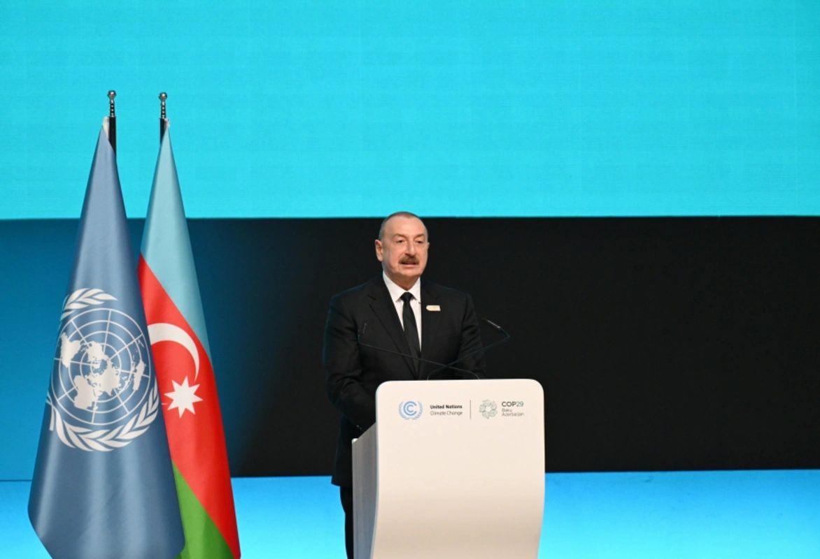 İlham Aliyev COP29'un açılış törenindeki konuşmasında Azerbaycan'a karşı suçlamalardan bahsetti