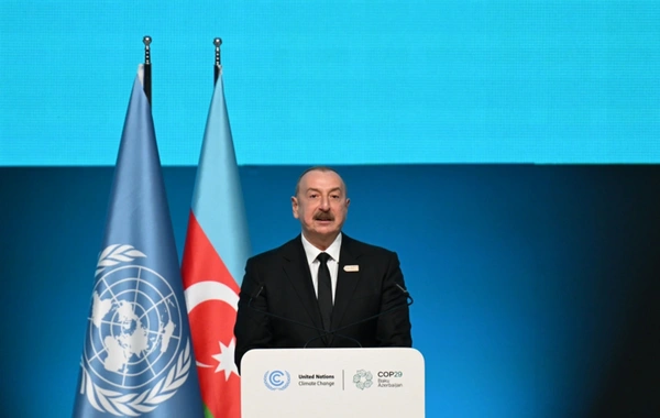 İlham Aliyev: "Azerbaycan COP29'a ev sahipliği yapacak ülke seçildikten sonra hedef haline geldik"