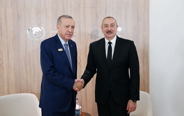 İlham Aliyev Recep Tayyip Erdoğanla görüştü