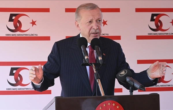 Erdoğan, KKTC'nin 41. kuruluş yıl dönümünü kutladı