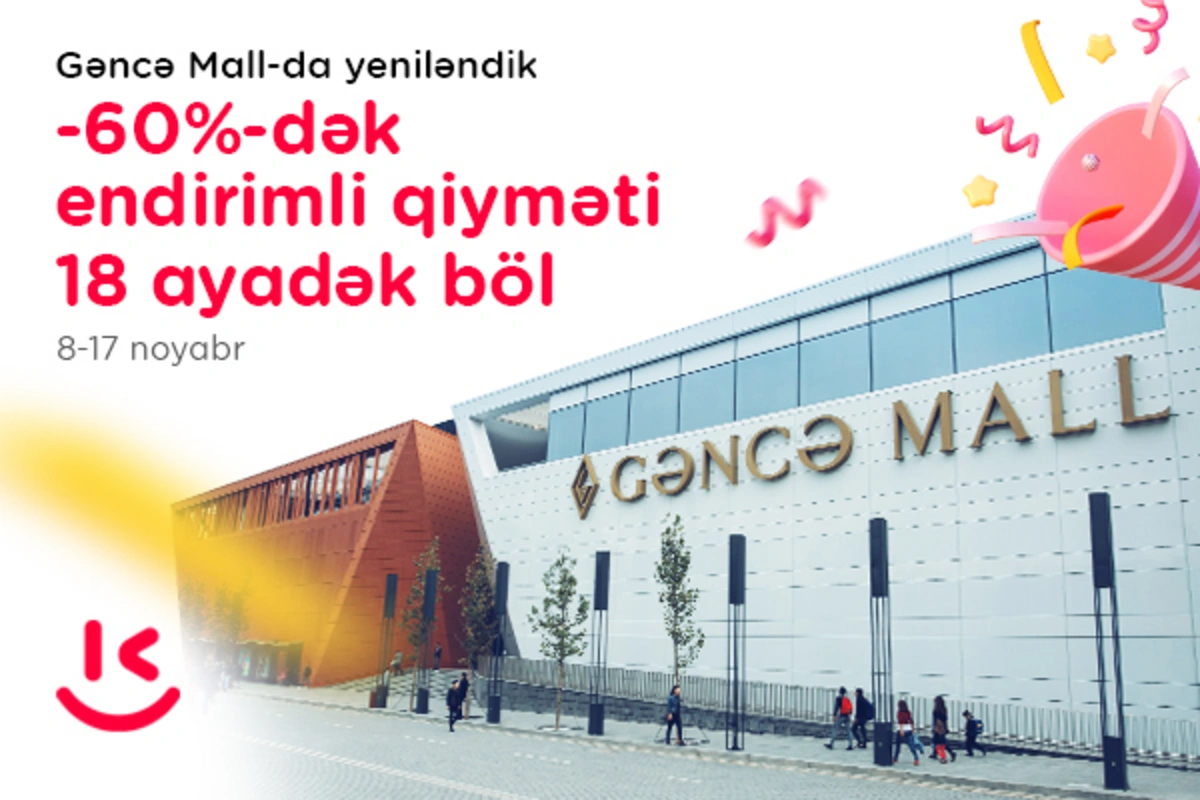 "Kontakt"ın "Gəncə Mall" mağazası indi yeni üslubda xidmətinizdə:  Açılışa özəl 60%-dək endirimlər