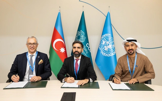 SOCAR, "Masdar" və "ACWA Power" şirkətləri arasında Anlaşma Memorandumu imzalanıb