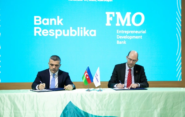 COP29 çərçivəsində "Bank Respublika" və FMO arasında böyük kredit sazişi imzalandı