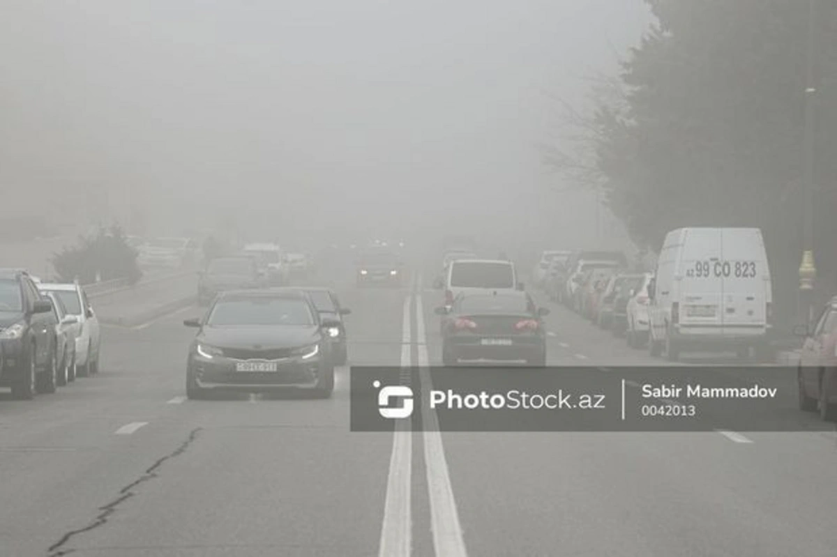 В Азербайджане из-за тумана снизится дальность видимости на дорогах