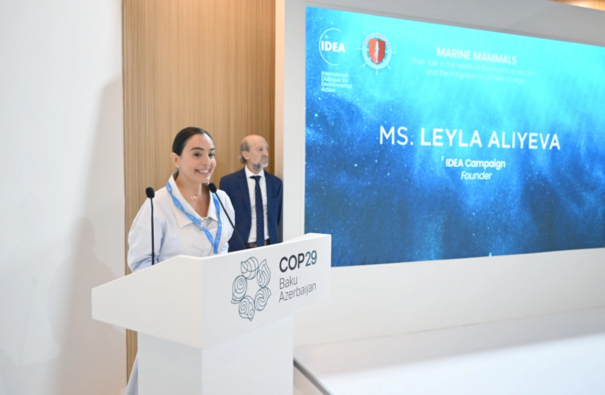 Leyla Aliyeva, COP29 kapsamında deniz canlıları konulu panel müzakerelere katıldı