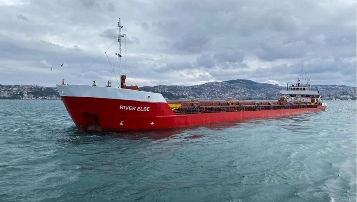 İstanbul Boğazı'nda sürüklenen gemi kıyıya çarpmaktan son anda kurtuldu