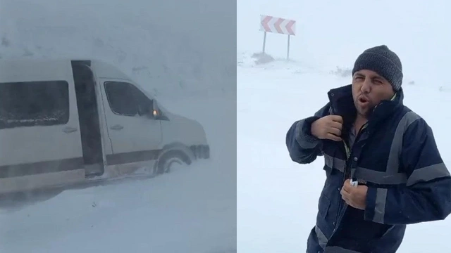 Adana'da 12 madenci karda mahsur kaldı