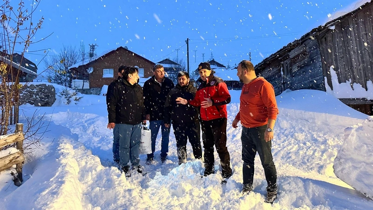 Ordu'da karda mahsur kalan 4 kişi bulundu