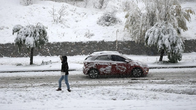 11 il için "sarı" uyarı: Yoğun kar yağışına dikkat