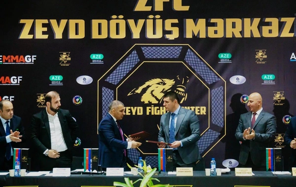 "Zeyd" Döyüş Mərkəzi ilə MMA və Qrapplinq Federasiyası arasında Əməkdaşlıq Memorandumu imzalanıb