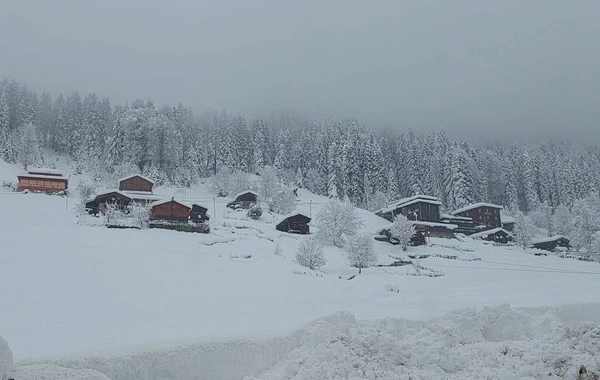 Ayder Yaylası'nda kış masalı: Kar kalınlığı 1 metreye ulaştı