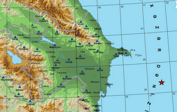 В Каспийском море произошло землетрясение