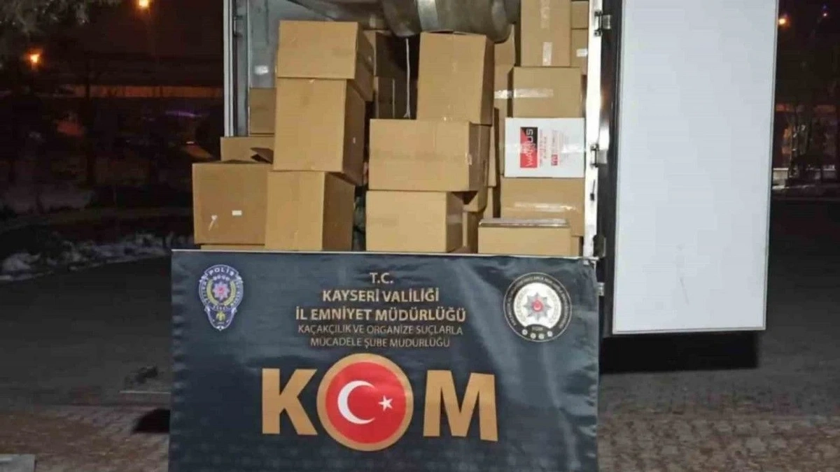 Kayseri polisinden kaçakçılığa büyük darbe