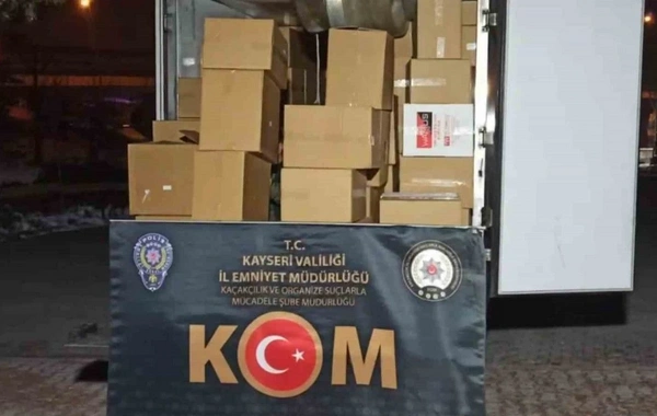 Kayseri polisinden kaçakçılığa büyük darbe