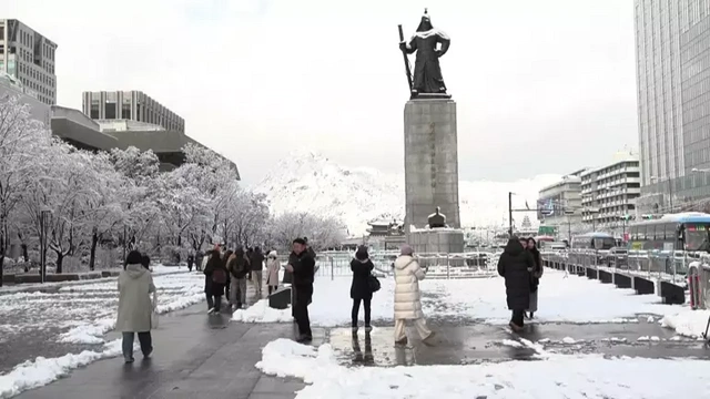 Güney Kore'de 100 yılın kar yağışı