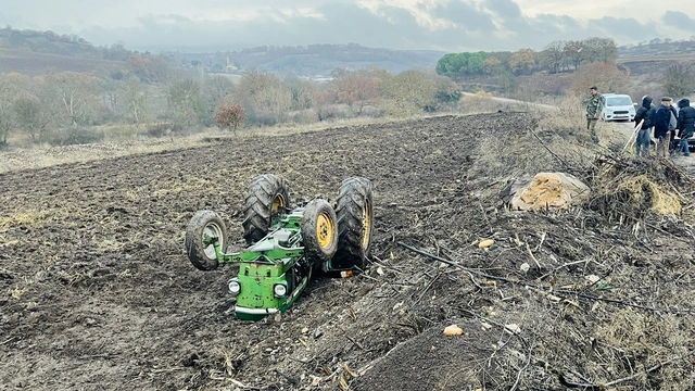 Çanakkale'nin Çan ilçesinde traktör faciası