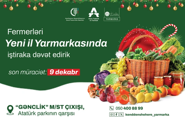 Bakıda "Kənddən şəhərə" Yeni il yarmarkası keçiriləcək