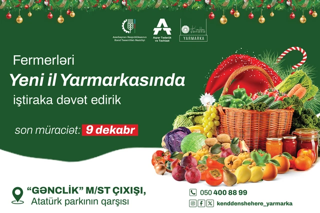 Bakıda "Kənddən şəhərə" Yeni il yarmarkası keçiriləcək