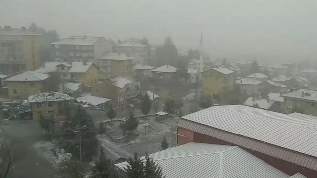 Meteoroloji uyardı, Çankırı'da kar başladı