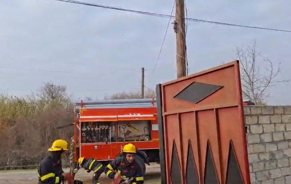 В Агдашском районе произошел пожар