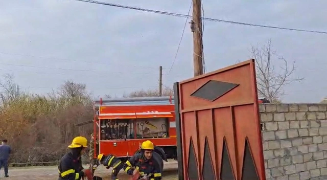 В Агдашском районе произошел пожар